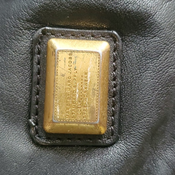 Marc by marc jacobs black leather shoulder crossbody bucket bag - Picture 4 of 16